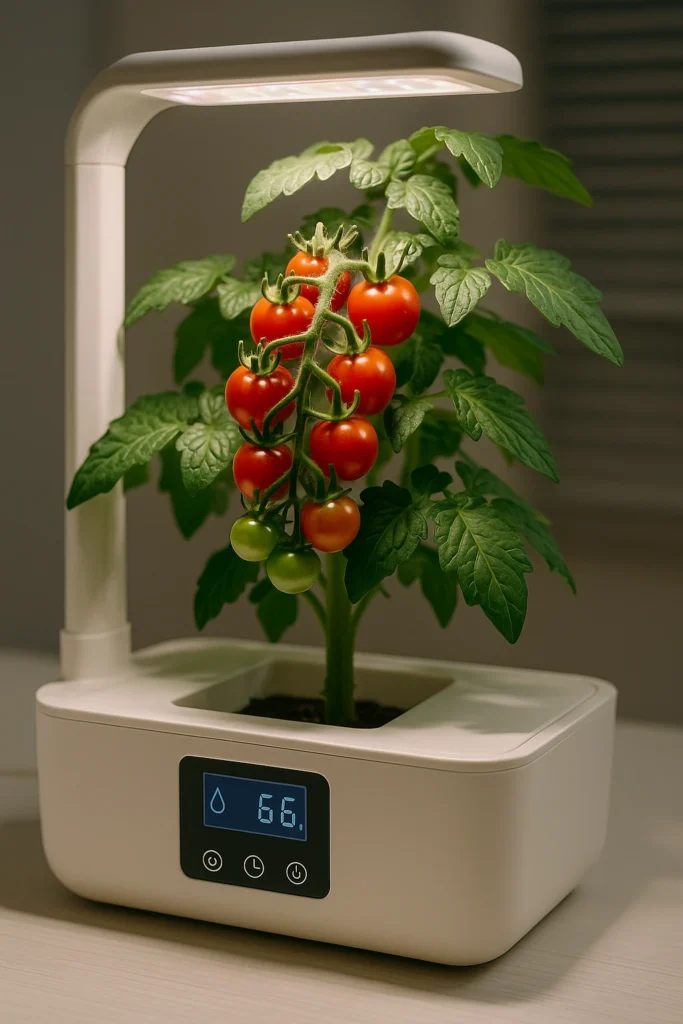 גידול ירקות אוטומטי בבית